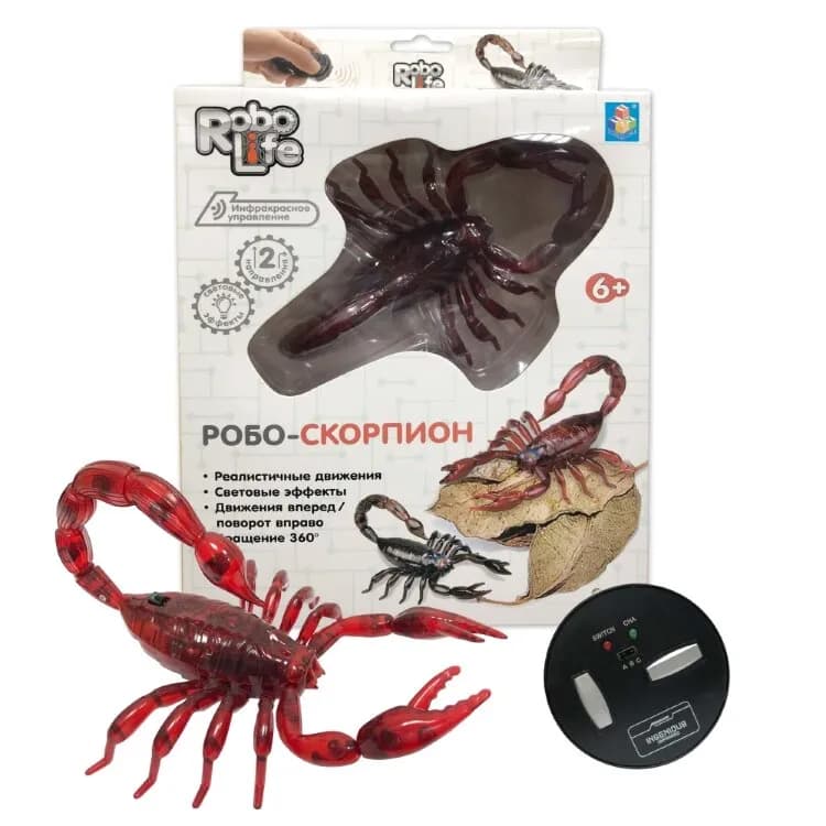 Игрушка на ИК Управлении 1Toy "Робо-Скорпион", красный