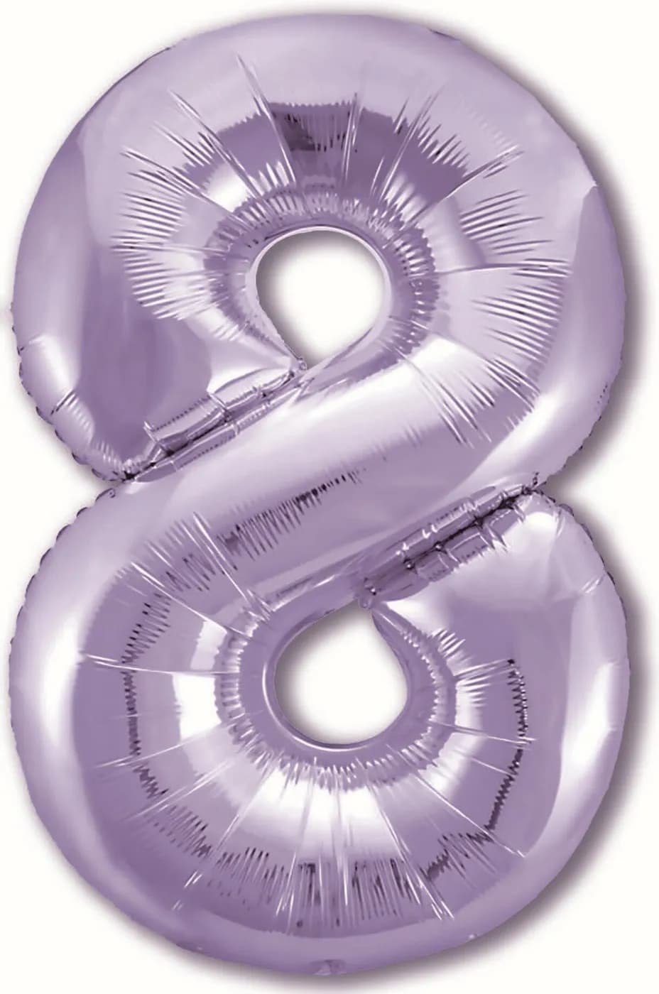 Фольгированный шар цифра 8 пастель lavender