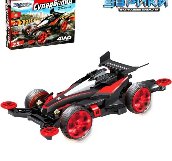 Электронный конструктор «Суперболид», 4WD