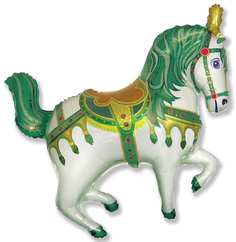 Фигура Цирковая Лошадка Зелёная АРТ 150