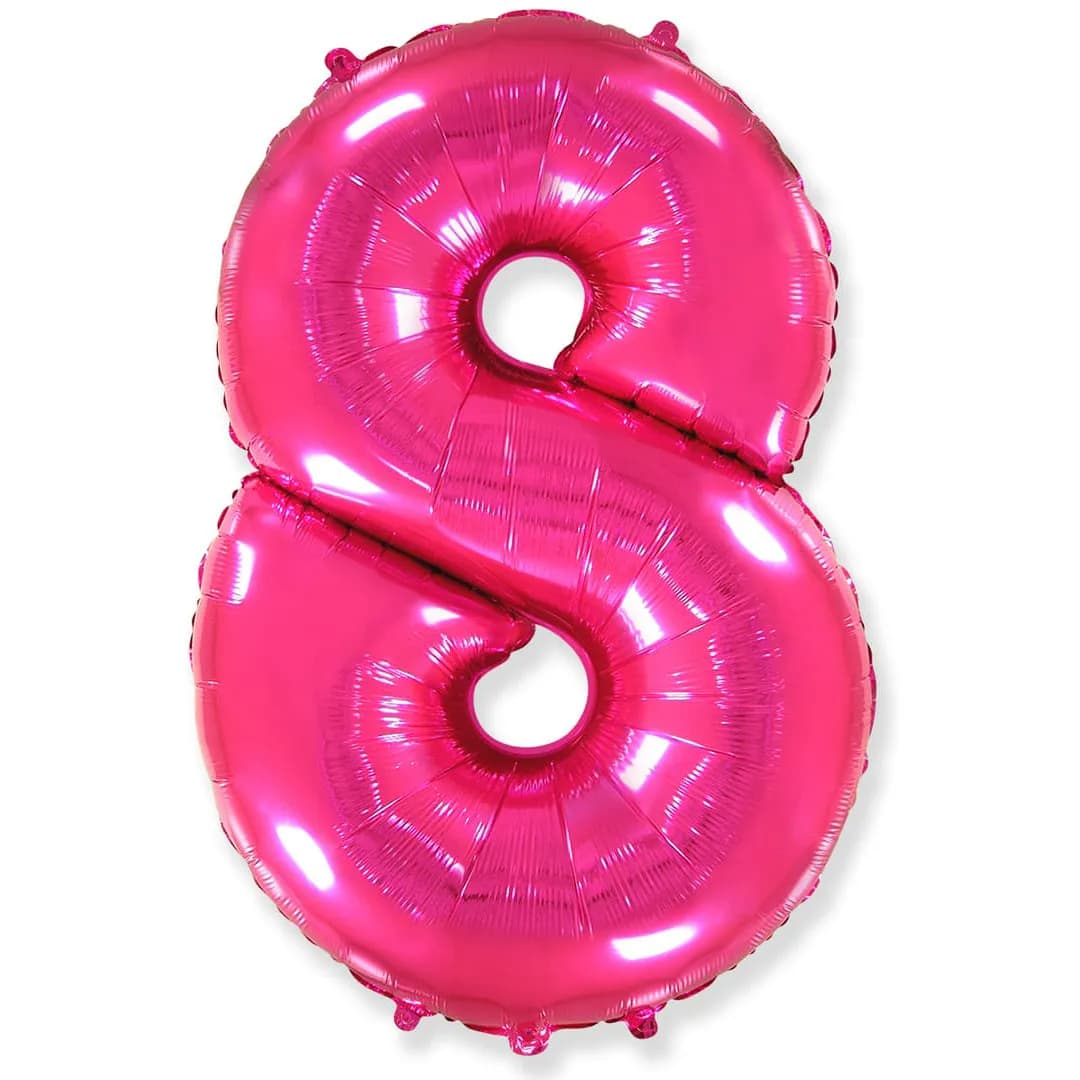 Цифра "8" Фуксия, 66 см