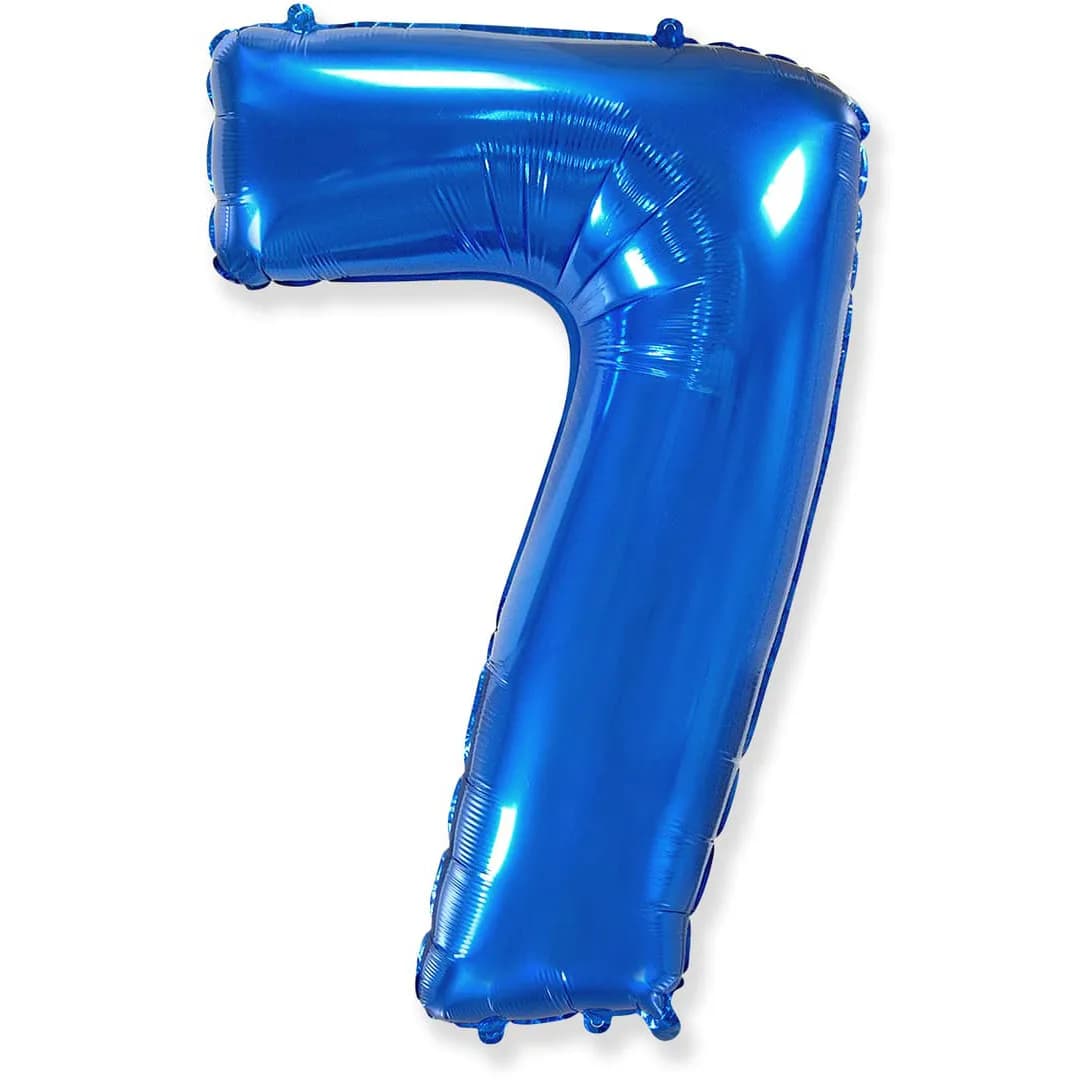 Цифра "7" Синий, 66 см