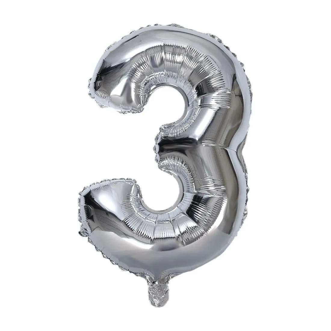 Цифра "3" Серебро, 66 см