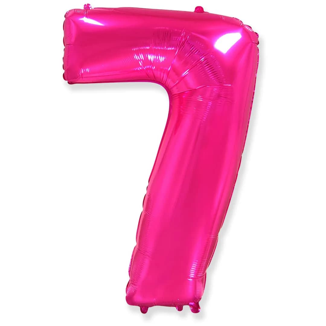 Цифра "7" Фуксия, 66 см