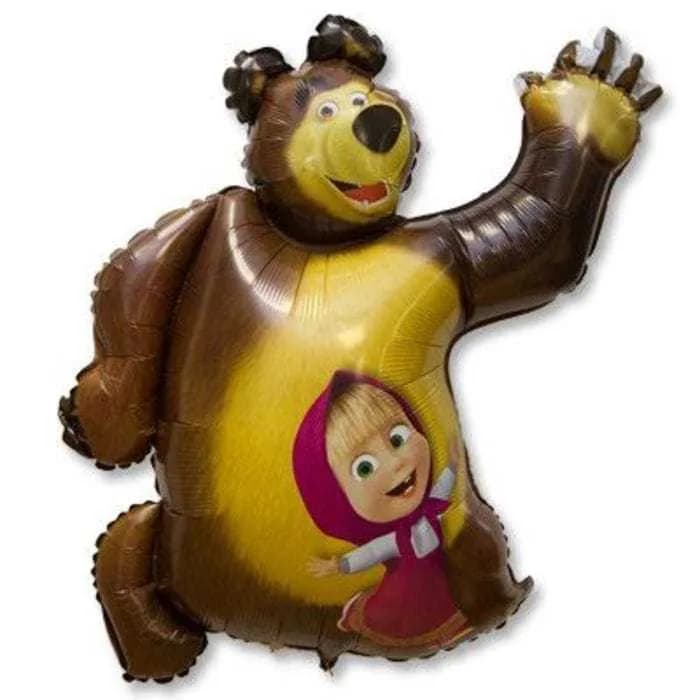 Фольгированный фигурный шар "Маша и медведь" АРТ.11